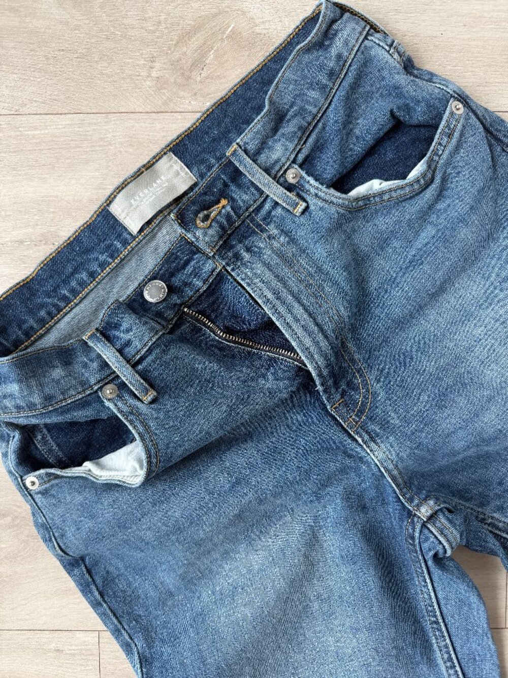 Everlane The Original Cheeky Jean Blue Organic Cotton 28 Regular
